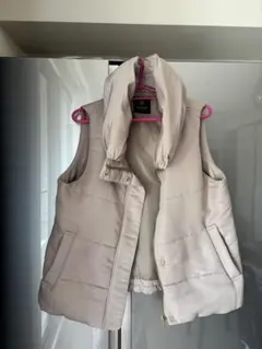 nano BASE ベージュ ダウンベスト ナノユニバース