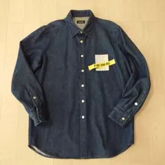 19/ss RAF SIMONS cary over denim shirt
