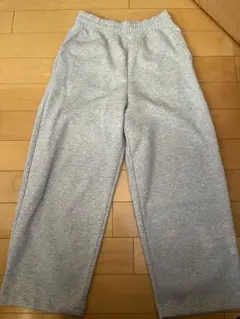 sサイズ ユニクロC スウェットワイドパンツ（標準丈)グレー