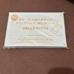 mini 5月号 付録 みずいろハローキティ ストラップ付きマルチケース