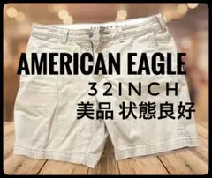 【美品】American Eagle ベージュ　ショートパンツ ストレッチ