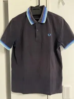 FRED PERRY ポロシャツ M ダークブルー