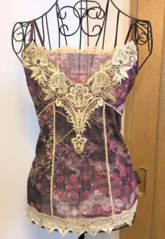 OZZONESTE レース装飾付キャミソール