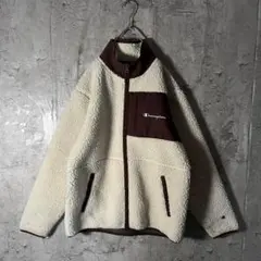 Champion チャンピオン ボアジャケット トリコタグ 刺繍 人気Lサイズ