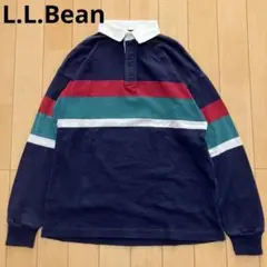 L.L.Bean エルエルビーン　ラガーシャツ　長袖ポロシャツ　Mサイズ