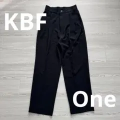 KBF アーバンリサーチ ハイウエスト タックワイドパンツ 黒 フリーサイズ相当