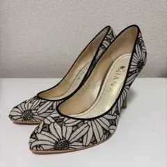 極美品】ダイアナ 絵画シリーズ ブリューゲル パンプス 24cm チュール