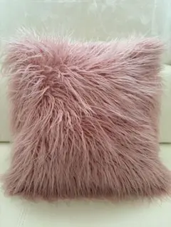 Francfranc ピンク ファー クッションカバー　44✖️44