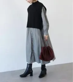 アメリカンホリック ベスト付きワンピース