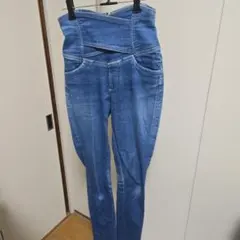 スナイデル　SNIDEL 切替　ハイウエスト　スキニーパンツ デニム