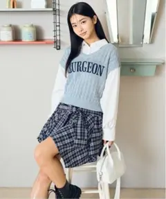 新品♡ラブトキ♡レイヤードニット♡