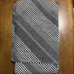 洗える 着物黒白幾何学模様 小紋着物 袷着物