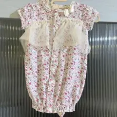 petit main プティマイン 花柄ツーウェイ・ドレスオール