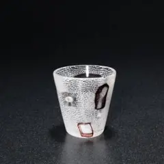 茶道具】さじみさ 硝子作家 茶入 蓋物 モザイク ガラス R1816 - メルカリ