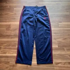 adidas アディダス トラックパンツ ネイビー M トレフォイル 万国旗