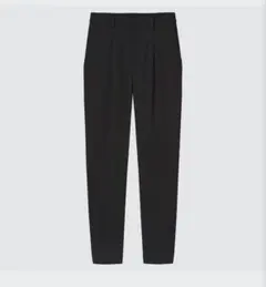 ドレープジョガーパンツ（丈標準　スラックス　黒　L オフィスカジュアル