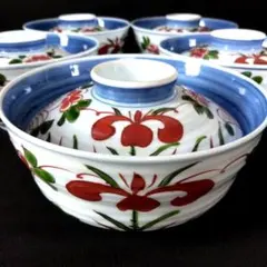 蓋つき煮物椀 5客セット 和食器 煮物碗 蓋物のサムネイル