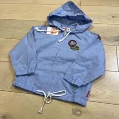 新品未使用タグ付き　ミキハウス　ジャンバー　フード付きウィンドブレーカーのサムネイル
