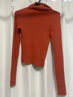 Edit Cheenオレンジ タートルネックセーター Mサイズ