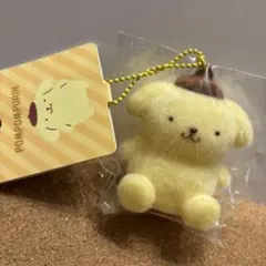 ポムポムプリン　フロッキーマスコット　キーホルダー　サンリオ