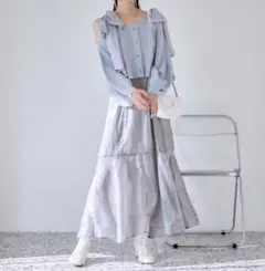 NICE CLAUP マルチウェイニットセットワンピース