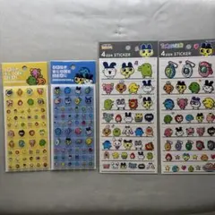 たまごっち　タイルみたいなシール　4sizeステッカー カミオジャパン