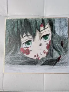 鬼滅の刃　時透無一郎　手描きイラスト　ファンアート