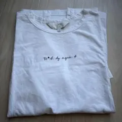 agnès b. 刺繍入りホワイトTシャツ 38