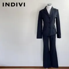INDIVIインディヴィパンツスーツセットアップジャケット38パンツ36