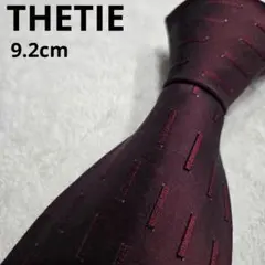 THEITE 日本製　バーガンディ　ストライプパターン