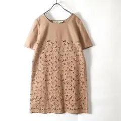 ステラマッカートニー / カットワーク ワンピース ベージュ 38のサムネイル