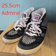 Admiral メンズハイカットスニーカー 25.5cm 千鳥格子のサムネイル