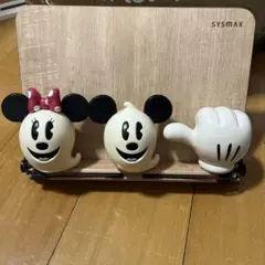 ディズニー　ミッキー・ミニー キャラクター型フック 3個セット