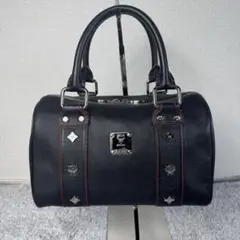 MCM Black Visetos Tote Bag