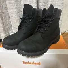 Timberland ブラック ワークブーツ　8w 26センチ