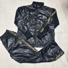 チャンピオン Champion ジャージ 上下 魔裟斗モデル パイソン 黒 光沢