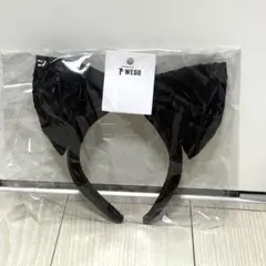 WEGO ウィゴー リボンカチューシャ ドット×レース×ブラック