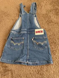 値下げ！新品タグなし！EDWINジャンパースカート110cm