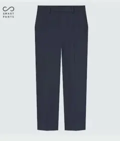 ユニクロ スマートアンクルパンツ ストレッチ スリムテーパード M ネイビー