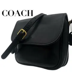 ★美品 COACH オールドコーチ オールレザー ショルダーバッグ 黒