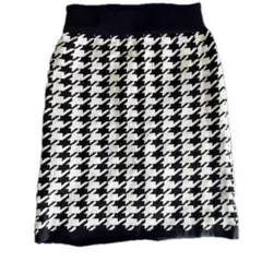 【美品】千鳥柄 タイトスカート ニットスカート