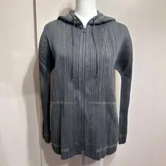 PLEATS PLEASE ショートスリーブプリーツジップアップパーカー PLEATS PLEASE プリーツプリーズ プリーツ ジップ パーカー