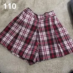 GU チェック柄 ハーフパンツ 110