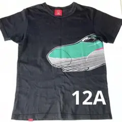 オジコ 新幹線 はやぶさ 12A 130140 Tシャツ 黒　電車　鉄道 JR