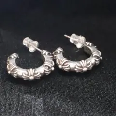 シルバー フープ リング メキシカン アンティーク ヴィンテージ ピアス