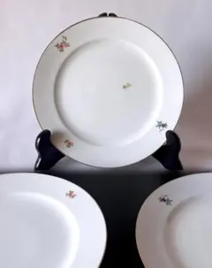 大倉陶園 ツメ印 花柄 金彩 プレート 3枚