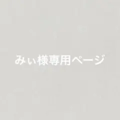 みぃ☆様専用ページ