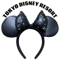 ディズニー カチューシャ ブラック スタッズ 黒