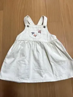 花柄刺繍　ジャンバースカート H&M 6-9m