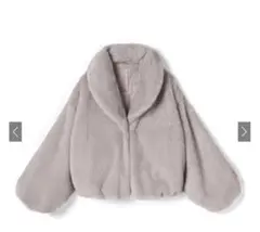 GRL ファーショールコート[on016] グレージュ Fサイズ